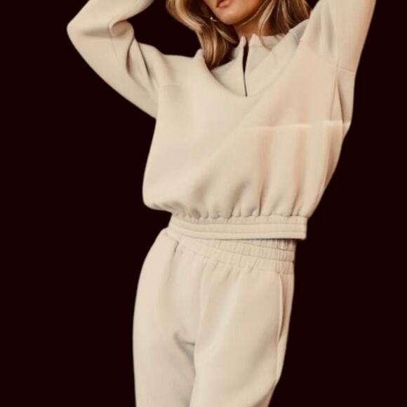 NWOT Böhme (Bohme) PARKER Sweatpants In Bone / Cream Size Medium - Picture 5 of 10